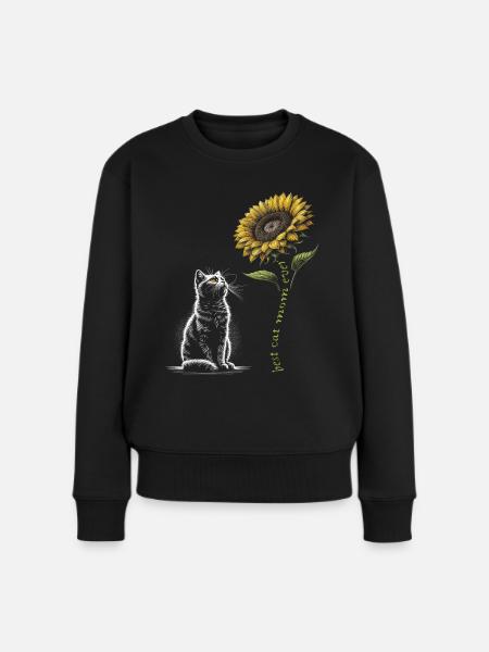 La meilleure maman chat de tous les temps - Pull Premium bio Femme - noir