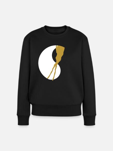Kintsugi Kintsukuroi Japon imparfait - Pull Premium bio Femme - noir