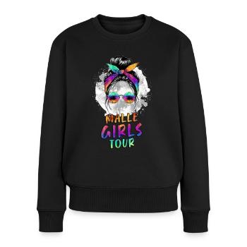 Visite des filles de Malle - Pull Premium bio Femme - noir - Devant - Julia (174cm)