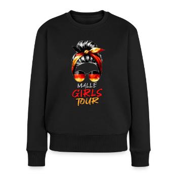 Visite des filles de Malle - Pull Premium bio Femme - noir - Devant - Julia (174cm)