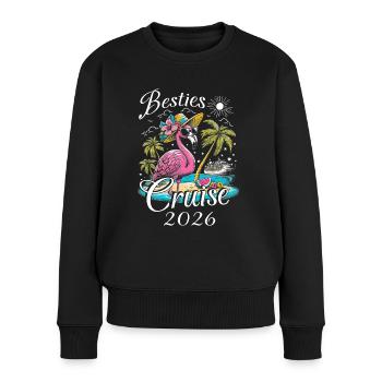Besties Cruise 2026 - Frauen Premium Bio Pullover - Schwarz - Vorne - Julia (174cm)