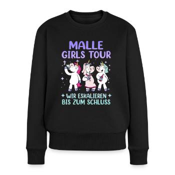 Malle Girls Tour - Women's Premium Organic Jumper - black - Front - Julia (174cm)