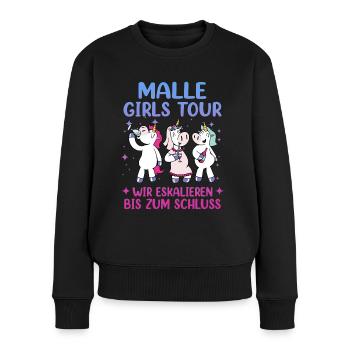 Visite des filles de Malle - Pull Premium bio Femme - noir - Devant - Julia (174cm)