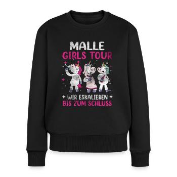 Malle Girls Tour to the End Unicorn Mallorca - Women's Premium Organic Jumper - black - Front - Julia (174cm)