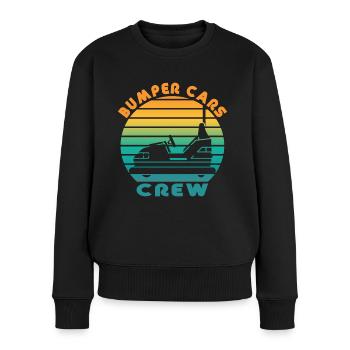 Freizeitpark Kirmes Rummel Autoscooter - Frauen Premium Bio Pullover - Schwarz - Vorne - Julia (174cm)