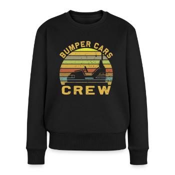 Freizeitpark Kirmes Rummel Autoscooter - Frauen Premium Bio Pullover - Schwarz - Vorne - Julia (174cm)