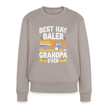Arepas Kolumbianisch Venezoela Essen - Frauen Premium Bio Pullover - Taupe - Vorne - Julia (174cm)