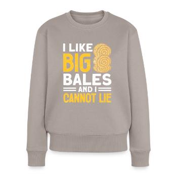 Arepas Kolumbianisch Venezoela Essen - Frauen Premium Bio Pullover - Taupe - Vorne - Julia (174cm)