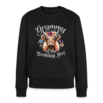 Grammy Of The Birthday Girl - Frauen Premium Bio Pullover - Schwarz - Vorne - Julia (174cm)