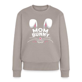 Maman lapin - Pull Premium bio Femme - taupe - Devant - Julia (174cm)