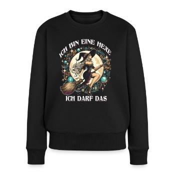 I'm a witch, I'm allowed to do that - Women's Premium Organic Jumper - black - Front - Julia (174cm)