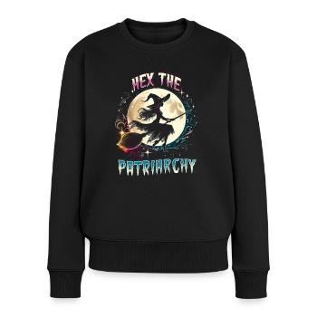 Hex The Patriarchy - Women's Premium Organic Jumper - black - Front - Julia (174cm)