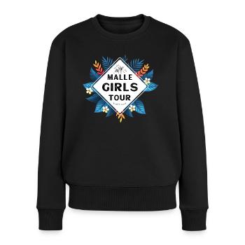 Visite des filles de Malle - Pull Premium bio Femme - noir - Devant - Julia (174cm)