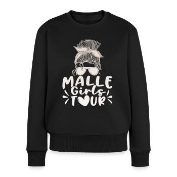 Visite des filles de Malle - Pull Premium bio Femme - noir - Devant - Julia (174cm)