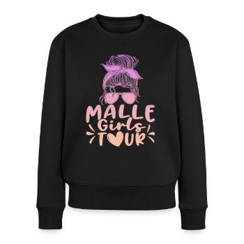 Visite des filles de Malle - Pull Premium bio Femme - noir - Devant - Julia (174cm)