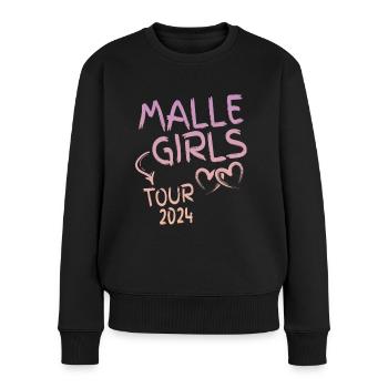 Malle Girls Tour 2024 - Frauen Premium Bio Pullover - Schwarz - Vorne - Julia (174cm)