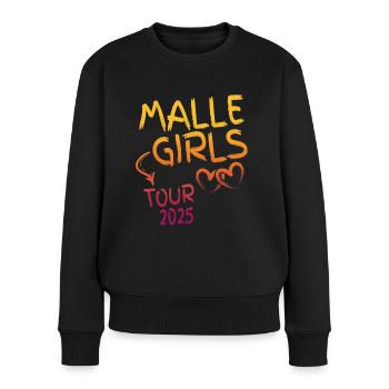 Malle Girls Tour 2025 - Frauen Premium Bio Pullover - Schwarz - Vorne - Julia (174cm)