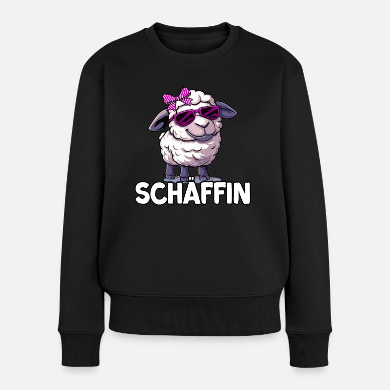 Schäffin | Beste Chefin | Kollegen Geschenk - Frauen Premium Bio Pullover - Schwarz