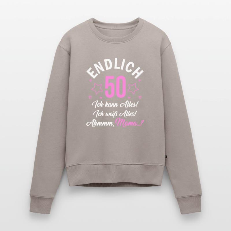 Finally 50 I can do everything I know everything Women's Premium Organic Jumper