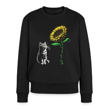 Best Cat Aunt Ever - Frauen Premium Bio Pullover - Schwarz - Vorne - Julia (174cm)