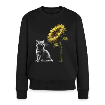 Best Cat Nana Ever - Women's Premium Organic Jumper - black - Front - Julia (174cm)