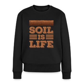 Dear Soil Science Agricultural Scientist - Women's Premium Organic Jumper - black - Front - Julia (174cm)