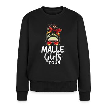Visite des filles de Malle - Pull Premium bio Femme - noir - Devant - Julia (174cm)