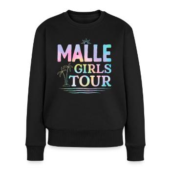 Visite des filles de Malle - Pull Premium bio Femme - noir - Devant - Julia (174cm)