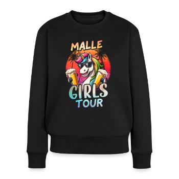 Visite des filles de Malle - Pull Premium bio Femme - noir - Devant - Julia (174cm)