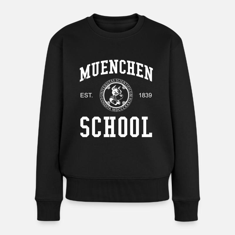 Munich School University University University - Pull Premium bio Femme - noir