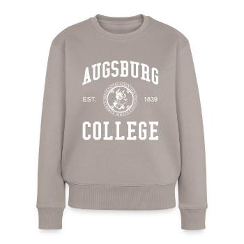 Augsburg College Université des sciences appliquées - Pull Premium bio Femme - taupe - Devant - Julia (174cm)