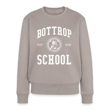 Bottrop School Universität Hochschule University - Women's Premium Organic Jumper - taupe - Front - Julia (174cm)