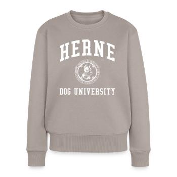 Herne Dog University Universität Hochschule Uni - Women's Premium Organic Jumper - taupe - Front - Julia (174cm)