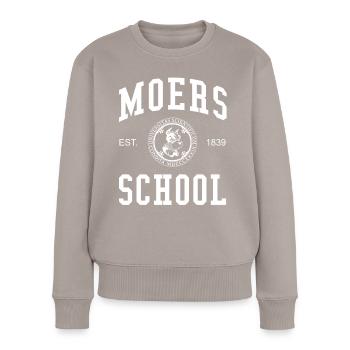 Moers School University University University School - Women's Premium Organic Jumper - taupe - Front - Julia (174cm)
