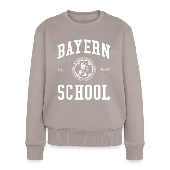 Bayern School Hochschule University Schule Uni - Women's Premium Organic Jumper - taupe - Front - Julia (174cm)