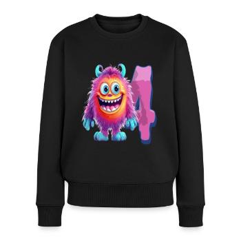 Monster design for children – four years - Women's Premium Organic Jumper - black - Front - Julia (174cm)