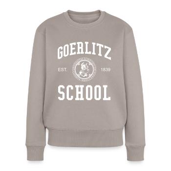 Görlitz School Universität Schule Uni University - Women's Premium Organic Jumper - taupe - Front - Julia (174cm)