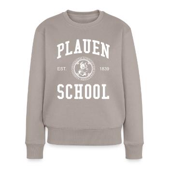 Plauen School Hochschule University Schule Uni - Women's Premium Organic Jumper - taupe - Front - Julia (174cm)