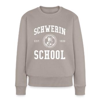 Schwerin School Universität Schule Uni University - Women's Premium Organic Jumper - taupe - Front - Julia (174cm)