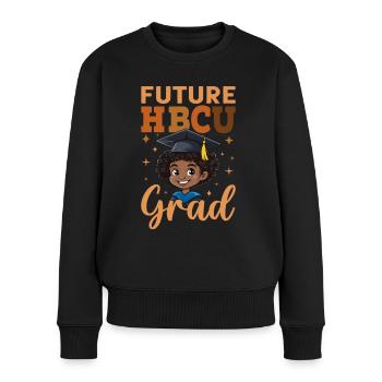 Future HBCU - Frauen Premium Bio Pullover - Schwarz - Vorne - Julia (174cm)