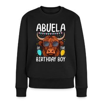 Abuela du garçon d’anniversaire - Pull Premium bio Femme - noir - Devant - Julia (174cm)