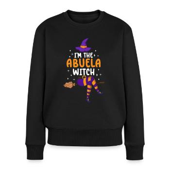 I'm the Abuela Witch - Frauen Premium Bio Pullover - Schwarz - Vorne - Julia (174cm)