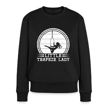 Circus Graphic Little Trapeze Lady Circus Gifts - Frauen Premium Bio Pullover - Schwarz - Vorne - Julia (174cm)