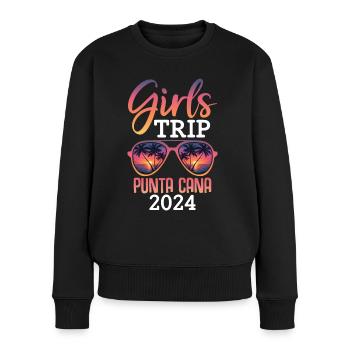 Girls Trip Punta Cana 2024 - Women's Premium Organic Jumper - black - Front - Julia (174cm)