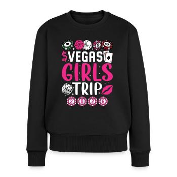 Voyage entre filles à Vegas 2026 - Pull Premium bio Femme - noir - Devant - Julia (174cm)