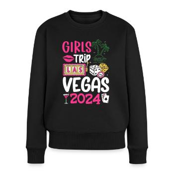 Voyage entre filles à Vegas 2024 - Pull Premium bio Femme - noir - Devant - Julia (174cm)