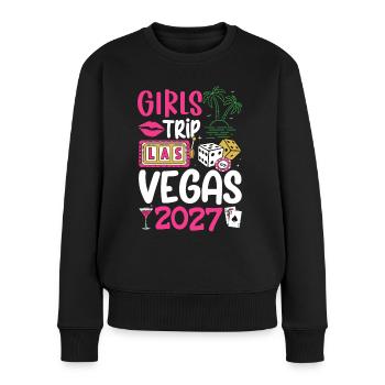 Vegas Girls Trip 2027 - Women's Premium Organic Jumper - black - Front - Julia (174cm)