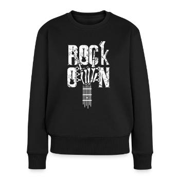 Rock On Music Lover Heavy Metal - Pull Premium bio Femme - noir - Devant - Julia (174cm)