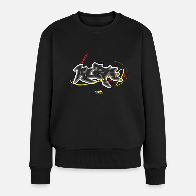 Aura Graffiti - Pull Premium bio Femme - noir