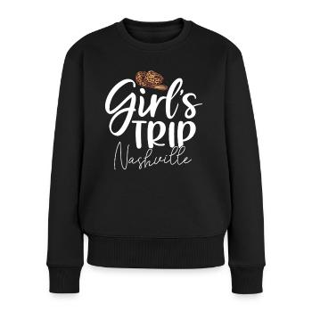 Girls Trip Nashville - Frauen Premium Bio Pullover - Schwarz - Vorne - Julia (174cm)
